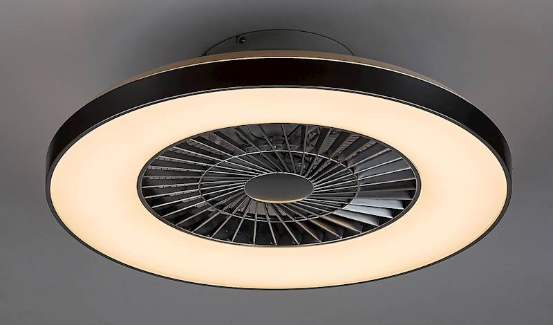 LAMPA Z WIATRAKIEM - WENTYLATOREM DALFON LED z pilotem biały/srebrny 40w 6858 RABALUX
