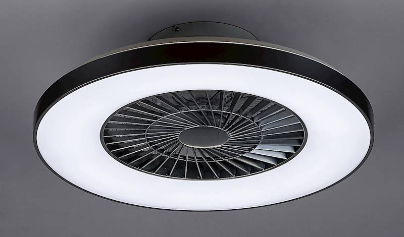 LAMPA Z WIATRAKIEM - WENTYLATOREM DALFON LED z pilotem biały/srebrny 40w 6858 RABALUX