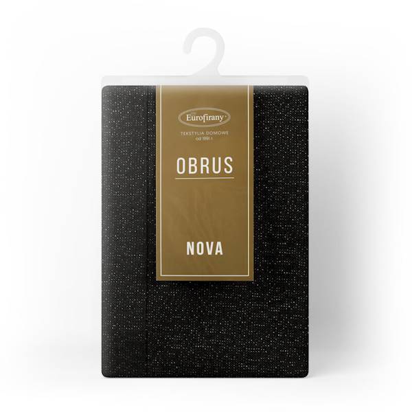 OBRUS STELLA/1 140X220 CZARNY 409904 EUROFIRANY