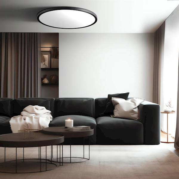LP.CALIFORNIA PLAFON 30CM 24W LP-2505/1C-30BK CZAR