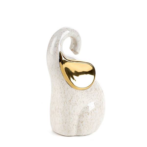 EU.FIGUR. ARI/FIG/01 15x11x23 469089 SŁOŃ BEŻ+ZŁ.