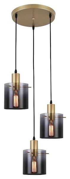 LAMPA WISZĄCA DONATI 3xE27x40W PLAFON-PODSUFITKA ZŁOTA 5223 RABALUX