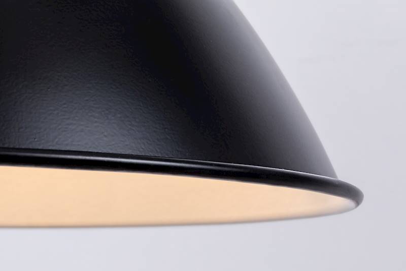 LAMPA WISZĄCA WILBOUR 1xE27 KLOSZ METAL CZARNA 72013