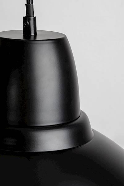 LAMPA WISZĄCA WILBOUR 1xE27 KLOSZ METAL CZARNA 72013