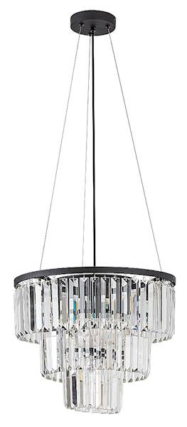 LAMPA WISZĄCA ELOISA 3xE27 CZARNA 72265 RABALUX