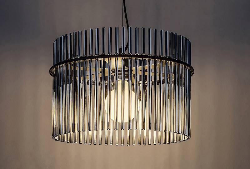 LAMPA WISZĄCA INESA 1xE27 SZKLANE RURKI 72261 RABALUX