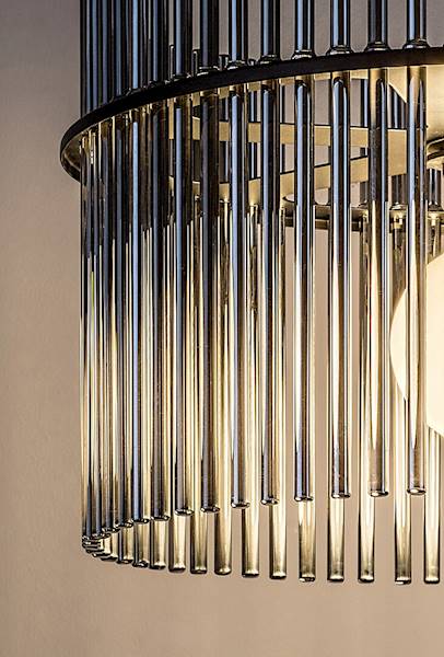 LAMPA WISZĄCA INESA 1xE27 SZKLANE RURKI 72261 RABALUX