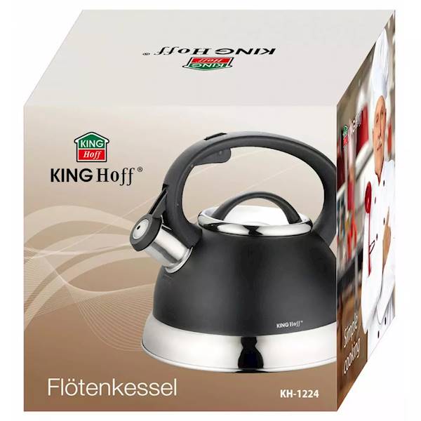 KINGHOFF CZAJNIK 2,2L KH1224 CZARNY/CHROM