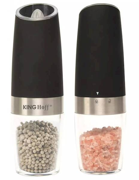 KINGHOFF MŁYNKI ELEKT.6xAAA PIEPRZ+SÓL KH1618 CZAR