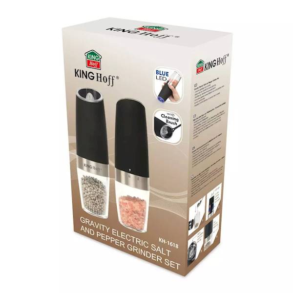 KINGHOFF MŁYNKI ELEKT.6xAAA PIEPRZ+SÓL KH1618 CZAR