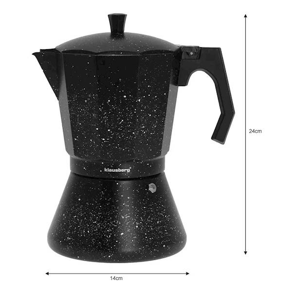 KLAUSBERG KAFETERA CZARNA NAKR.600ml KB7161