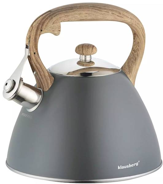 KLAUSBERG CZAJNIK METAL 3L KB7297 SZARY MATOWY