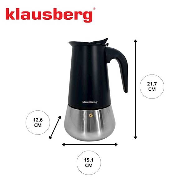 KLAUSBERG KAWIARKA DO ESPRESSO 9 CZAR./CHR. KB7846