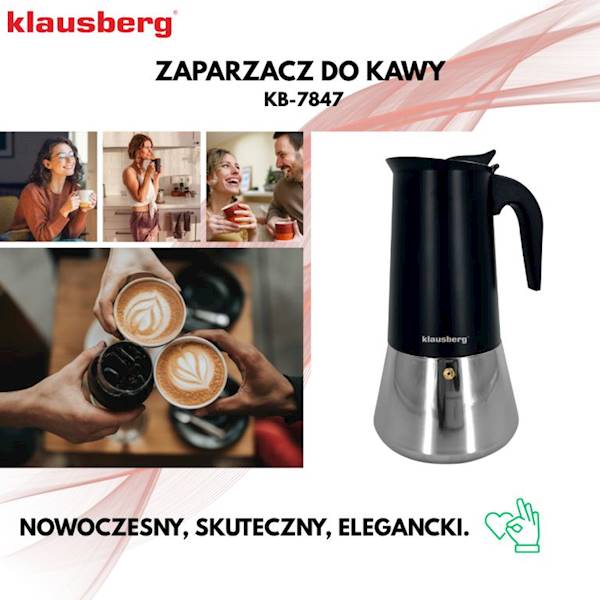 KLAUSBERG KAWIARKA DO ESPRESSO 12CZAR./CHR. KB7847