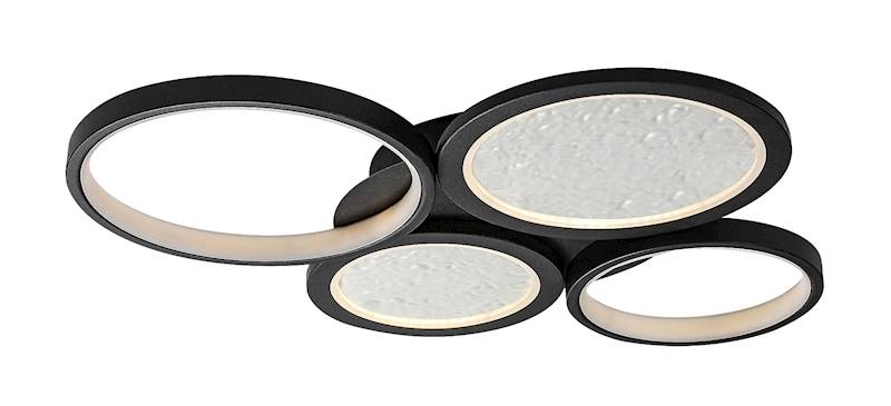 RAB.71378 ARANIS PLAFON LED 40W+PILOT CZARNY