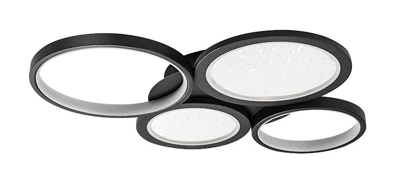RAB.71378 ARANIS PLAFON LED 40W+PILOT CZARNY