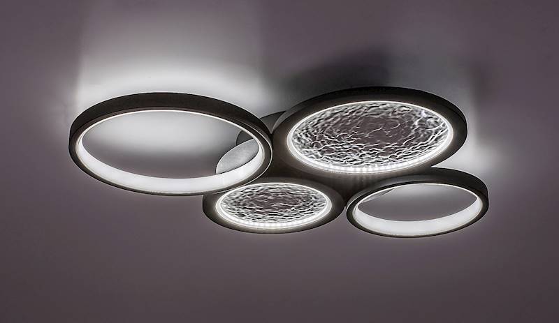 RAB.71378 ARANIS PLAFON LED 40W+PILOT CZARNY