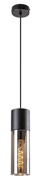 RAB.72051 RONNO LAMPA WISZ. Z KLOSZEM 1xE27 CZARNA