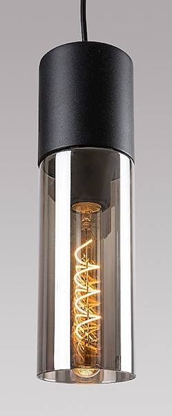RAB.72051 RONNO LAMPA WISZ. Z KLOSZEM 1xE27 CZARNA
