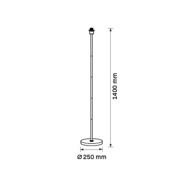 GOLDLUX SCARLET PODST. LAMPY PODŁ. 329776 ZŁOTA
