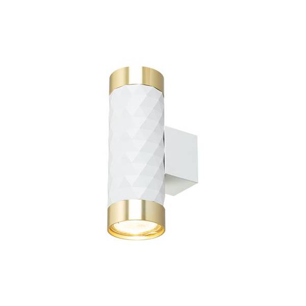 LVT KINKIET GLAMOUR DUO 2xGU10 BIAŁO/ZŁOTY 9605