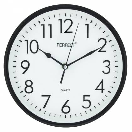 ZEGAR ŚCIENNY PERFECT FX-5742 FI25,5CM CZARNY VOLANTIS