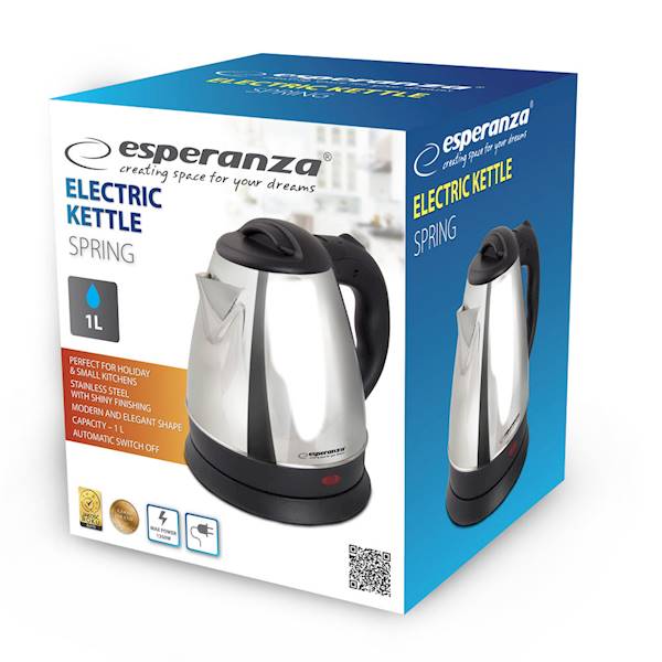 ESPERANZA CZAJNIK SPRING EKK116S 1,0L CHROM