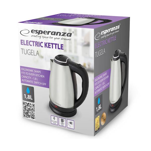 ESPERANZA CZAJNIK TUGELA EKK104X INOX.1,8L BEZPRZ.