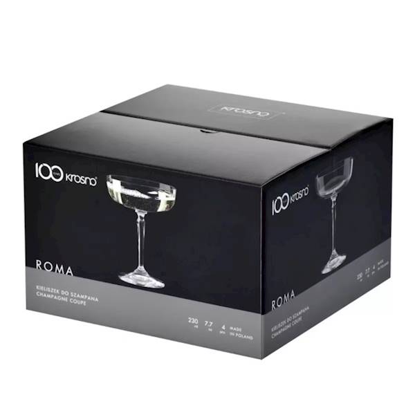 KROSNO ROMA 6 KIELISZKÓW DO SZAMPANA 230ml
