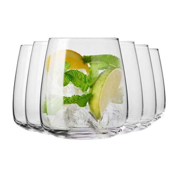 KROSNO MODERN 6 SZKLANEK DO NAPOJÓW 470ml