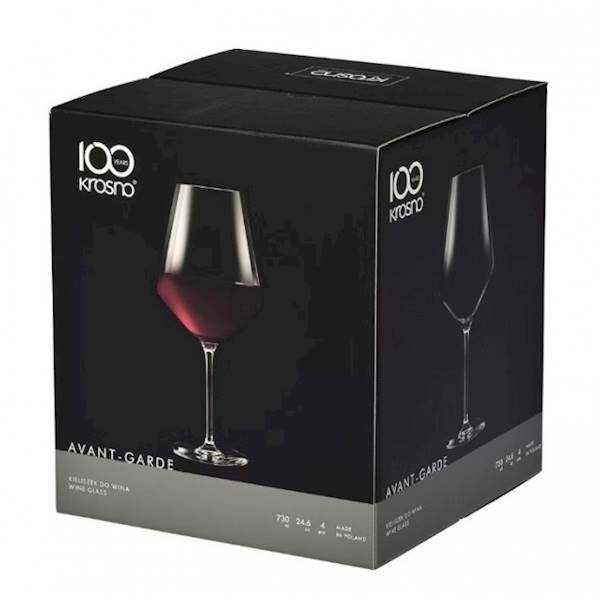 KROSNO AVANT-GARDE 4 KIELISZKÓW DO WINA 730ml