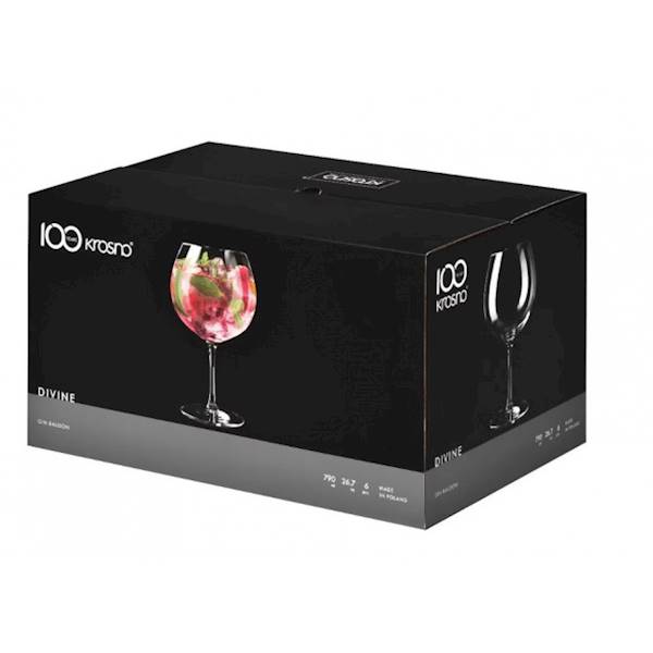KROSNO DIVINE 6 KIELISZKÓW BALOON 790ml