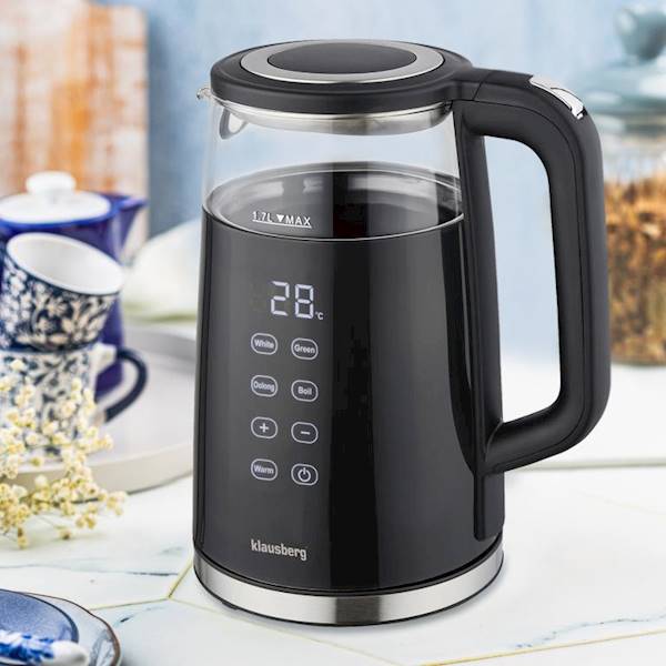 KLAUSBERG CZAJNIK ELEKT. 1,7L CZARNO/CHROM KB7894