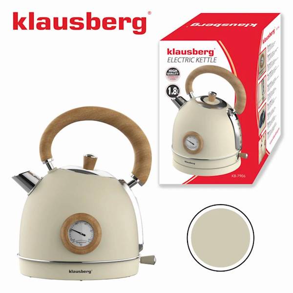 KLAUSBERG CZAJNIK ELEKT. 1,8L BEŻOWY KB7906