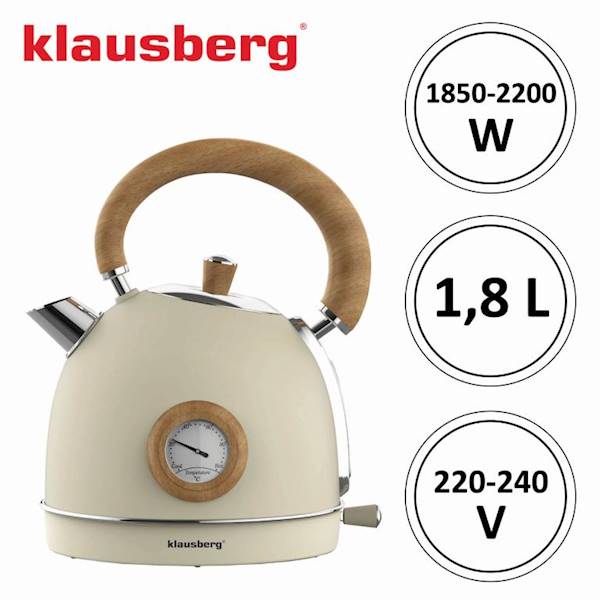 KLAUSBERG CZAJNIK ELEKT. 1,8L BEŻOWY KB7906