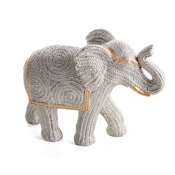 EU.FIGUR. VALERI/2/FIG/2 21x8x16 478774 SŁOŃ SREB.