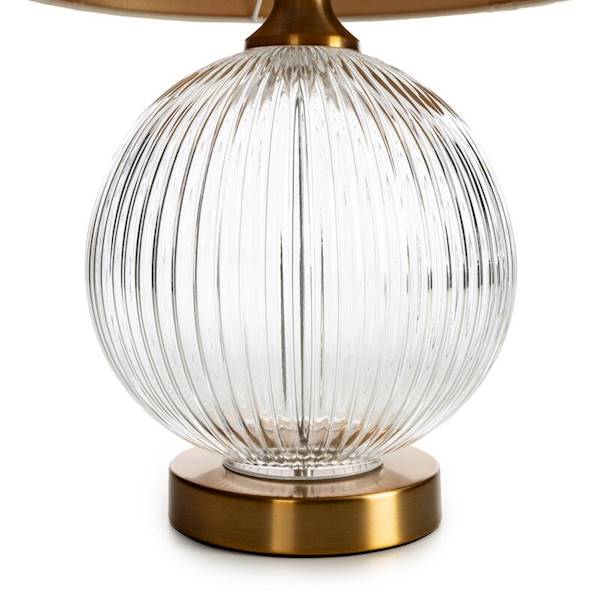 EU.LAMPA IVY/LAM/01 31x22x45 478966+ABAŻ.BIAŁA+ZŁ.