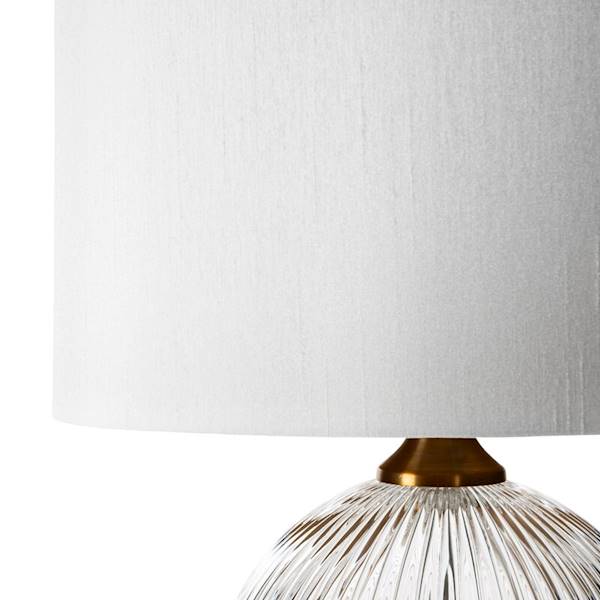 EU.LAMPA IVY/LAM/01 31x22x45 478966+ABAŻ.BIAŁA+ZŁ.