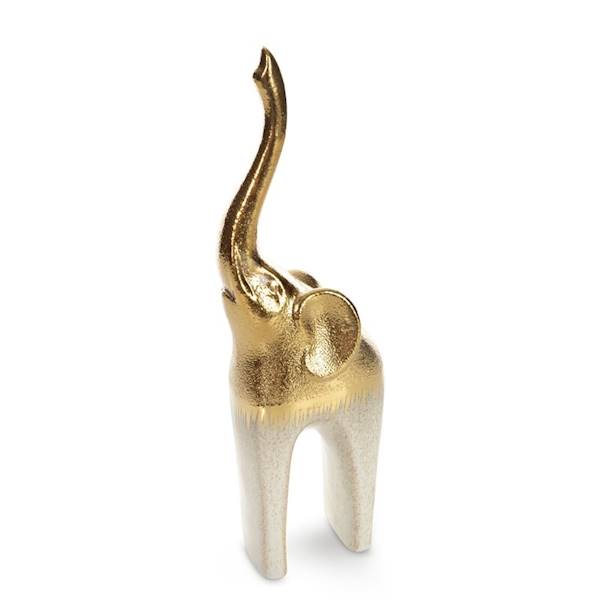 EU.FIGUR. MAX/1/FIG/1 12x7x35 477950 SŁOŃ KREM+ZŁ.