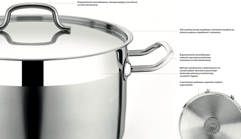 NOIS GARNEK 32x24cm 19,4L+ POKRYWA METALOWA 830775