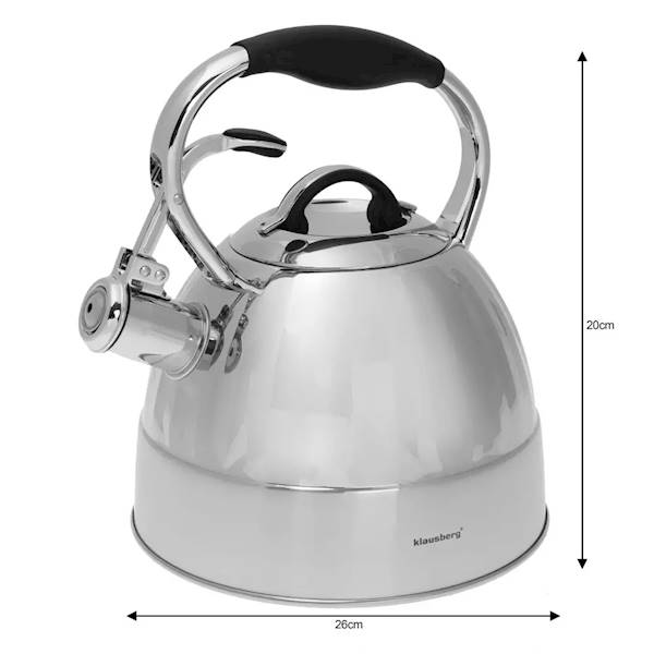 KLAUSBERG CZAJNIK 2,8L KB7479 CHROM