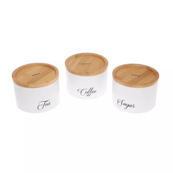 KLAUSBERG 3 POJEMNIKI KUCHENNE BIAŁE KB7507