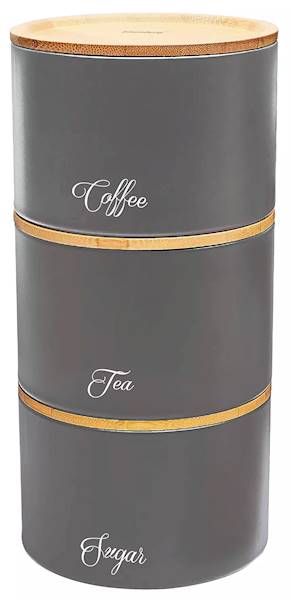 KLAUSBERG 3 POJEMNIKI KUCHENNE SZARE KB7543