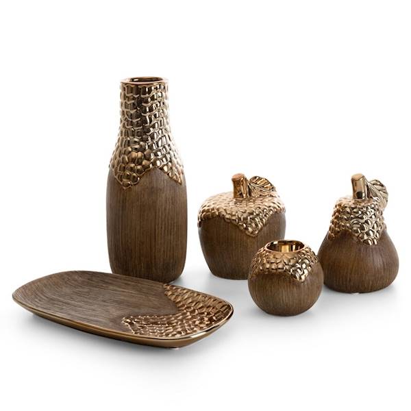 EU.WAZON NEVIA/WAZ/01 15x15x33cm 477890 BRĄZ+ZŁ.