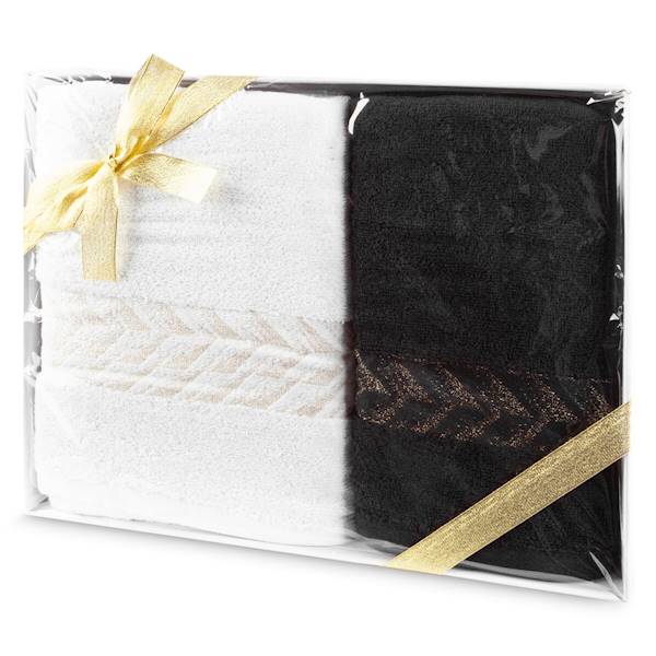 EU.RĘCZNIK BLINK 2 szt.50x90/70x140 463520 BIA+CZA