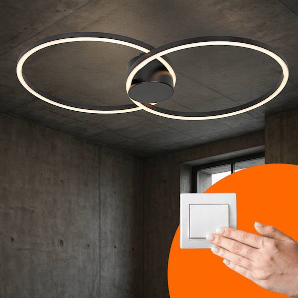 SMART PALFON LED 7274 BK 3000K 60W 5400lm CZARNY