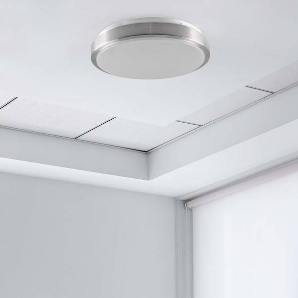 GOLDLUX PLAFON LED BENEDYKT 33cm 2xE27 326843 INOX