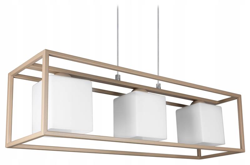 BL.OPR.OŚW.KLATKA 3L+KLOSZE BEŻ KASZMIR