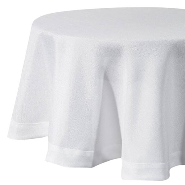 EU.OBRUS BIANCA/2/B 180cm RD 424847 OKRĄGŁY BIAŁY