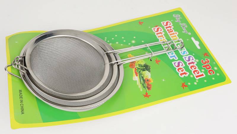 ROSSNER ZESTAW 3 SITEK METALOWYCH 16,18,20cm B1172